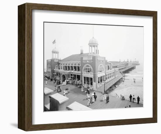 Atlantic City Steel Pier, 1910s-null-Framed Art Print