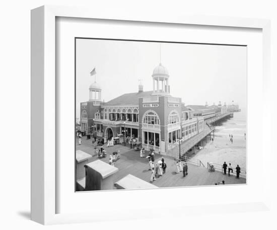 Atlantic City Steel Pier, 1910s-null-Framed Art Print