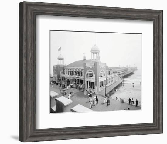 Atlantic City Steel Pier, 1910s-Vintage Photography-Framed Art Print