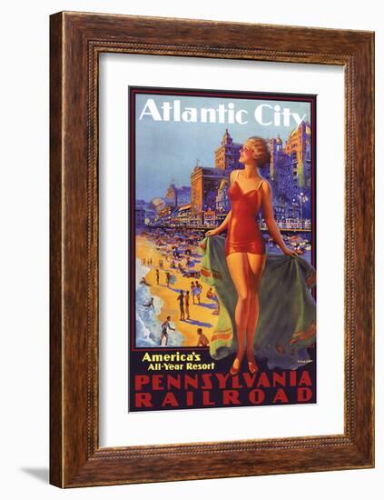 Atlantic City-null-Framed Art Print