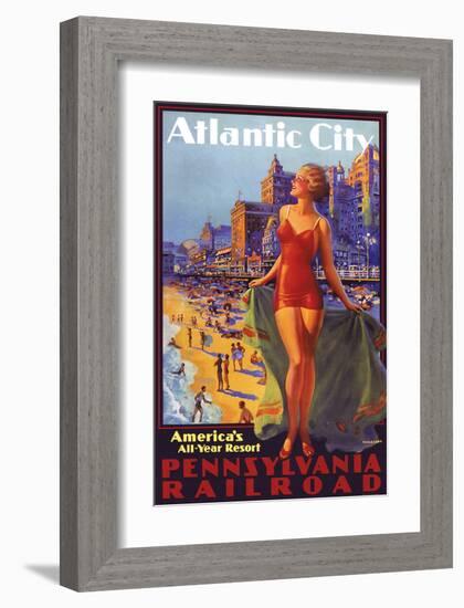 Atlantic City-null-Framed Art Print