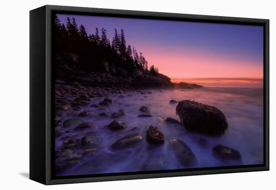 Atlantic Coast Sunrise, Maine, Acadia National Park-Vincent James-Framed Premier Image Canvas