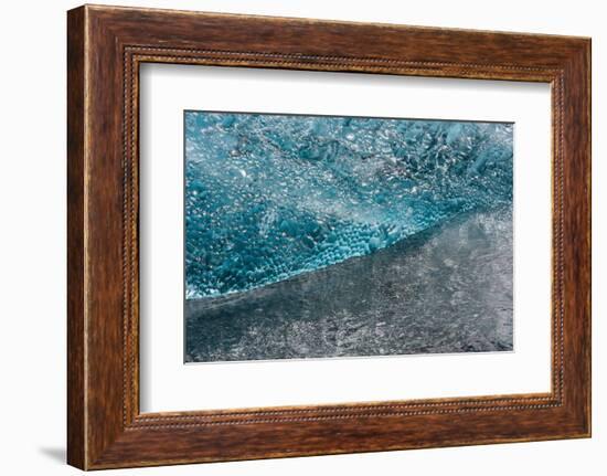 Atlantic Coast with Iceberg Remains at the Jškulsarlon-Catharina Lux-Framed Photographic Print