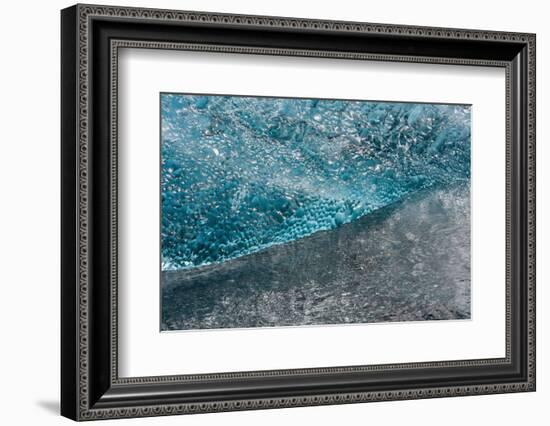 Atlantic Coast with Iceberg Remains at the Jškulsarlon-Catharina Lux-Framed Photographic Print