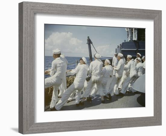 Atlantic Convoy-Frank Scherschel-Framed Photographic Print