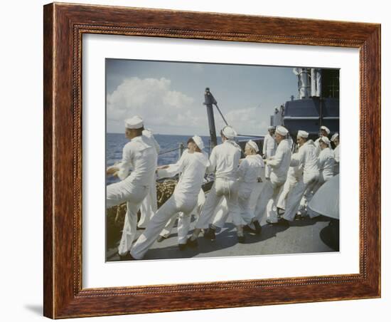 Atlantic Convoy-Frank Scherschel-Framed Photographic Print