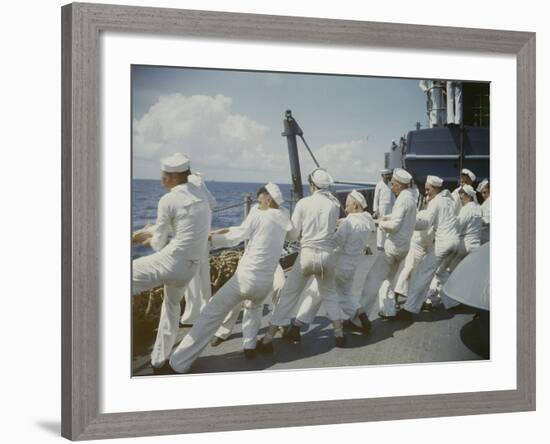 Atlantic Convoy-Frank Scherschel-Framed Photographic Print