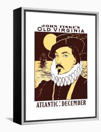 Atlantic: December. John Fiske's Old Virginia-James Montgomery Flagg-Framed Stretched Canvas