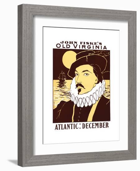 Atlantic: December. John Fiske's Old Virginia-James Montgomery Flagg-Framed Art Print