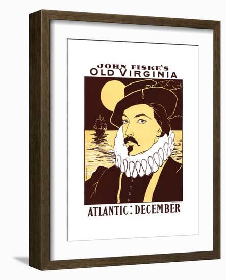 Atlantic: December. John Fiske's Old Virginia-James Montgomery Flagg-Framed Art Print