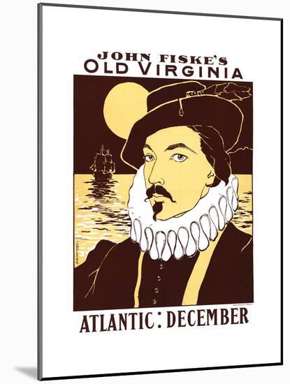 Atlantic: December. John Fiske's Old Virginia-James Montgomery Flagg-Mounted Art Print