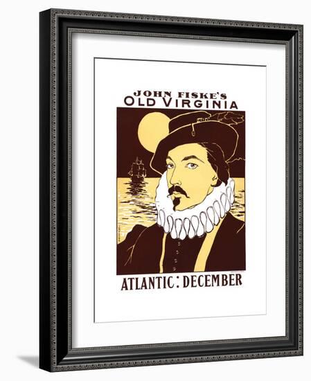 Atlantic: December. John Fiske's Old Virginia-James Montgomery Flagg-Framed Art Print