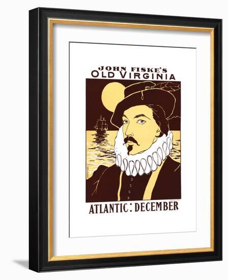 Atlantic: December. John Fiske's Old Virginia-James Montgomery Flagg-Framed Art Print