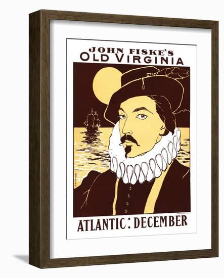 Atlantic: December, John Fiske's Old Virginia-James Montgomery Flagg-Framed Art Print