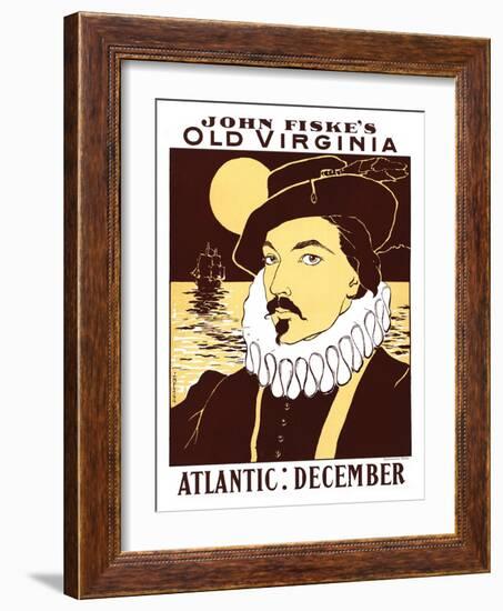 Atlantic: December, John Fiske's Old Virginia-James Montgomery Flagg-Framed Art Print