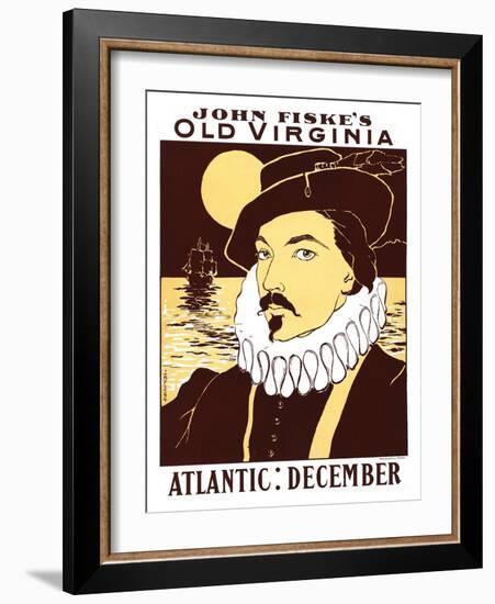 Atlantic: December, John Fiske's Old Virginia-James Montgomery Flagg-Framed Art Print