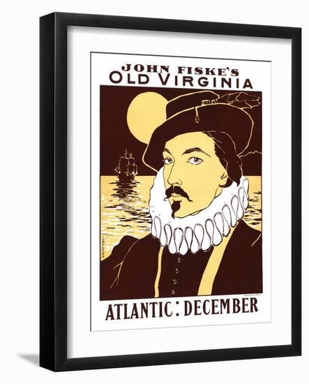 Atlantic: December, John Fiske's Old Virginia-James Montgomery Flagg-Framed Art Print