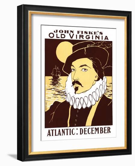 Atlantic: December, John Fiske's Old Virginia-James Montgomery Flagg-Framed Art Print