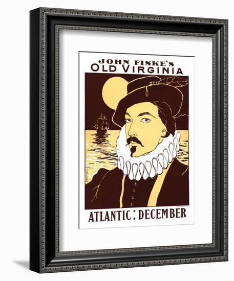 Atlantic: December, John Fiske's Old Virginia-James Montgomery Flagg-Framed Art Print