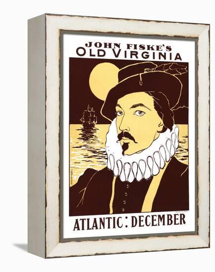Atlantic: December, John Fiske's Old Virginia-James Montgomery Flagg-Framed Stretched Canvas