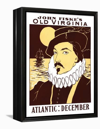 Atlantic: December, John Fiske's Old Virginia-James Montgomery Flagg-Framed Stretched Canvas