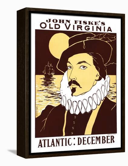 Atlantic: December, John Fiske's Old Virginia-James Montgomery Flagg-Framed Stretched Canvas