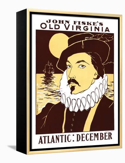 Atlantic: December, John Fiske's Old Virginia-James Montgomery Flagg-Framed Stretched Canvas