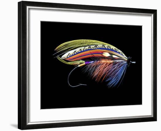 Atlantic Salmon Fly designs 'Graham's Fancy'-Darrell Gulin-Framed Premium Photographic Print