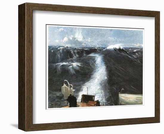 Atlantic Storm, 1876 (Oil on Canvas)-John Singer Sargent-Framed Giclee Print