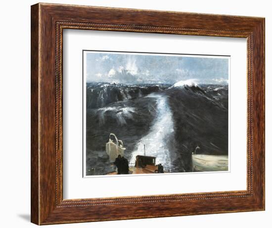 Atlantic Storm, 1876 (Oil on Canvas)-John Singer Sargent-Framed Giclee Print