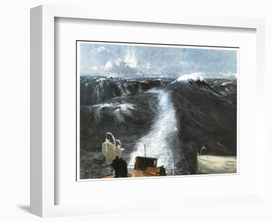 Atlantic Storm, 1876 (Oil on Canvas)-John Singer Sargent-Framed Giclee Print