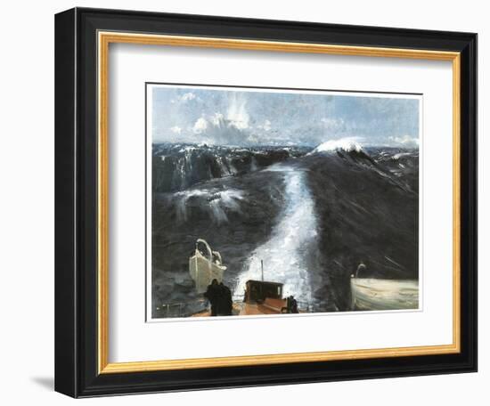 Atlantic Storm, 1876 (Oil on Canvas)-John Singer Sargent-Framed Giclee Print