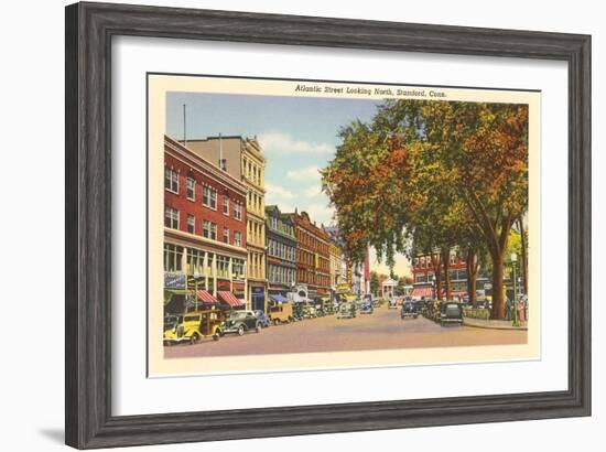 Atlantic Street, Stamford, Connecticut-null-Framed Art Print