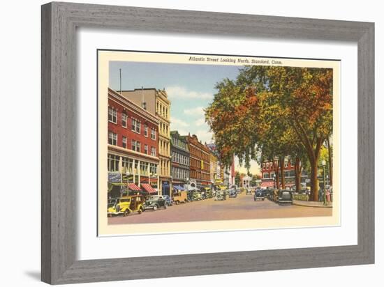 Atlantic Street, Stamford, Connecticut-null-Framed Art Print