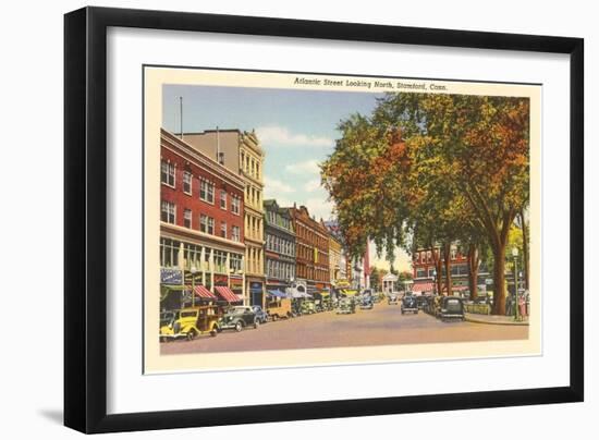 Atlantic Street, Stamford, Connecticut-null-Framed Art Print