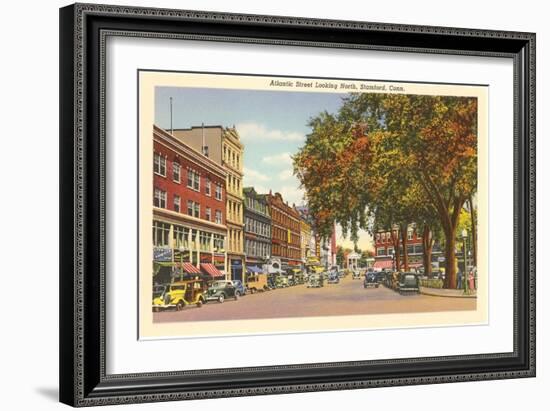 Atlantic Street, Stamford, Connecticut-null-Framed Art Print