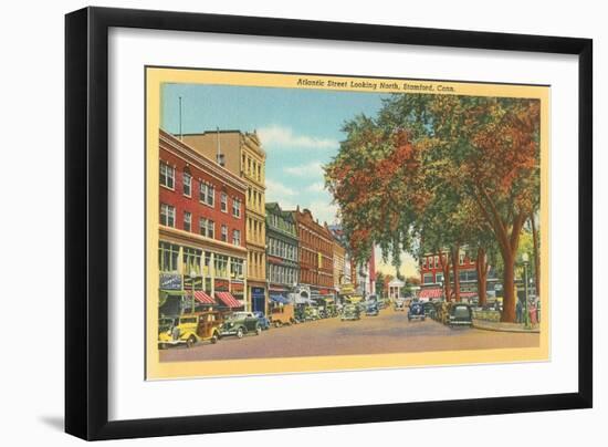 Atlantic Street, Stamford, Connecticut-null-Framed Art Print