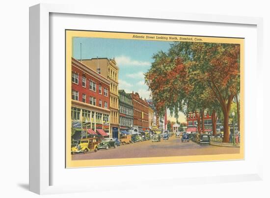 Atlantic Street, Stamford, Connecticut-null-Framed Art Print