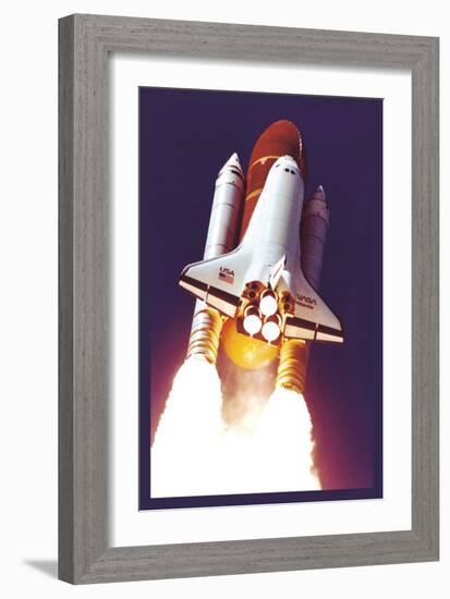 Atlantis Lift-Off-null-Framed Art Print