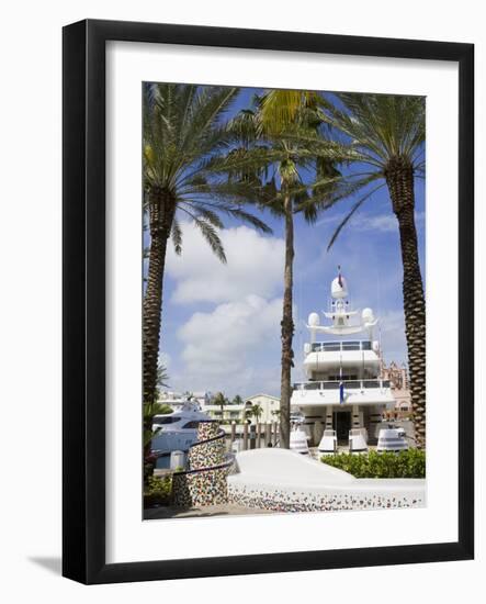 Atlantis Marina on Paradise Island, Nassau City, New Providence Island, Bahamas, West Indies-Richard Cummins-Framed Photographic Print