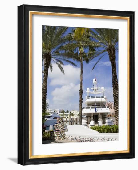 Atlantis Marina on Paradise Island, Nassau City, New Providence Island, Bahamas, West Indies-Richard Cummins-Framed Photographic Print