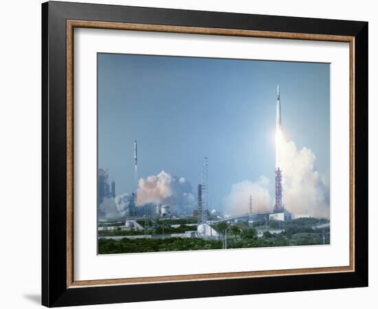 Atlas-Agena Rocket Launch for Gemini 8-null-Framed Photographic Print