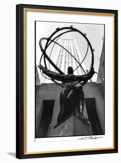 Atlas at Rockefeller Center-Laura Denardo-Framed Art Print