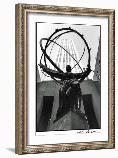 Atlas at Rockefeller Center-Laura Denardo-Framed Art Print