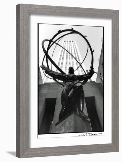 Atlas at Rockefeller Center-Laura Denardo-Framed Art Print