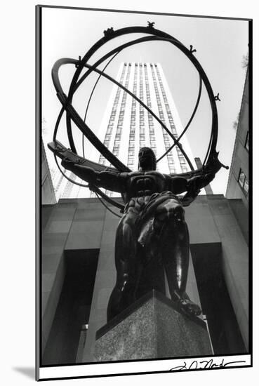 Atlas at Rockefeller Center-Laura Denardo-Mounted Art Print