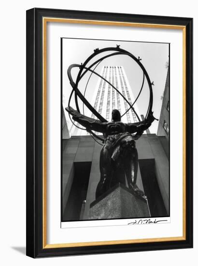 Atlas at Rockefeller Center-Laura Denardo-Framed Art Print