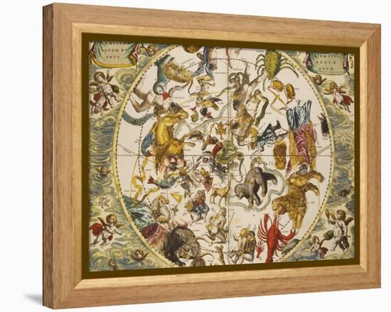 Atlas Coelestis Seu Harmonia Macrocosmica, 18th Century-Andreas Cellarius-Framed Premier Image Canvas