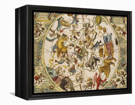 Atlas Coelestis Seu Harmonia Macrocosmica, 18th Century-Andreas Cellarius-Framed Premier Image Canvas