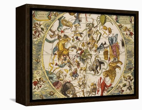 Atlas Coelestis Seu Harmonia Macrocosmica, 18th Century-Andreas Cellarius-Framed Premier Image Canvas